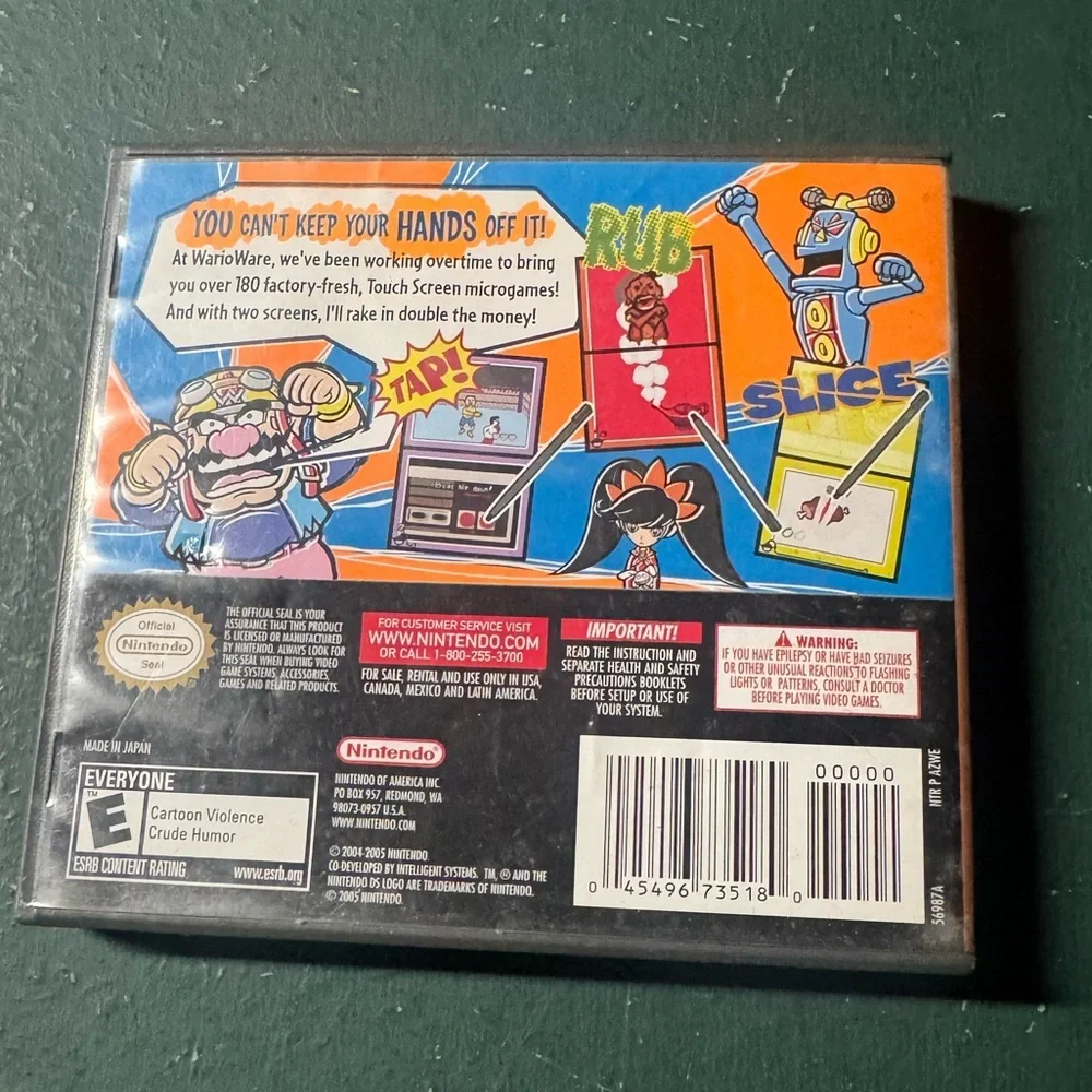CASE ONLY - NO GAME Nintendo DS WarioWare: Touched!